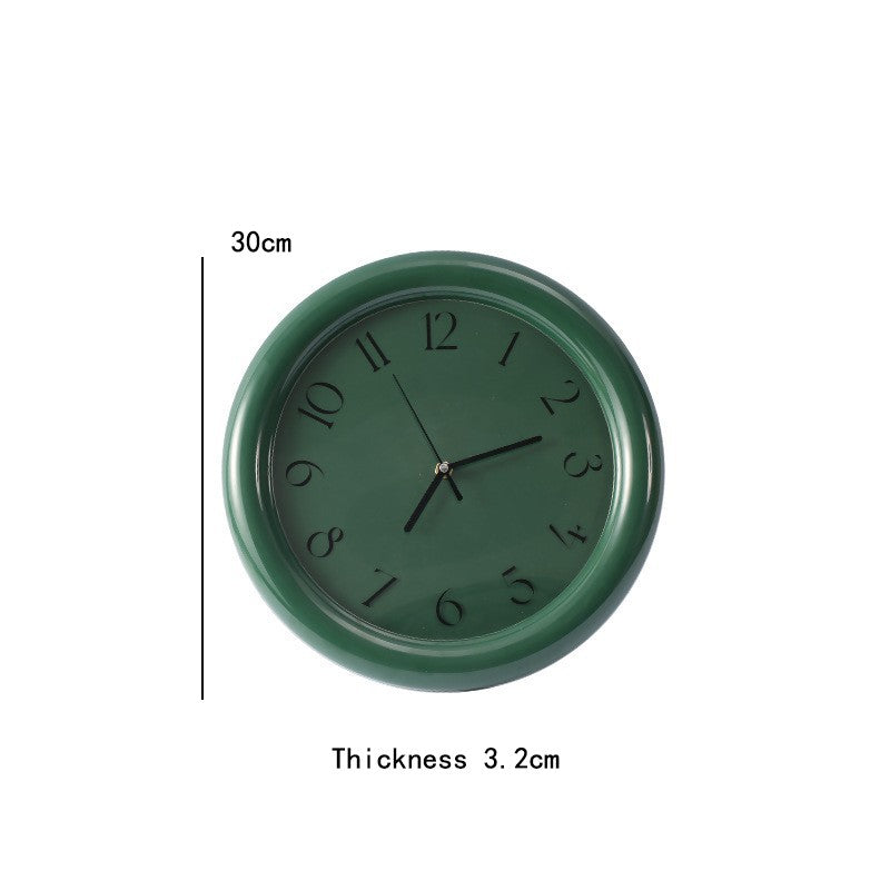 New Wall Mounted Clock Stand Creamy Style Clocks Home Decoration Desktop Silent Wall Decororation Home Garden Dining Room Decor