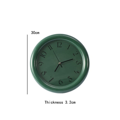 New Wall Mounted Clock Stand Creamy Style Clocks Home Decoration Desktop Silent Wall Decororation Home Garden Dining Room Decor
