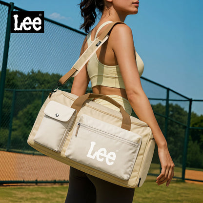 LEE Fashion Women Man Travel Duffel Bag with Shoe Compartment Pocket Large Capacity Waterproof Luggage Weekender Sport Gym Bag