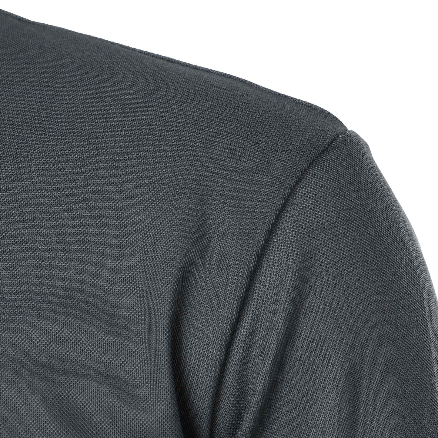 Men's short-sleeved stand-up collar top casual fashion daily solid color short-sleeved stand-up collar T-shirt casual top