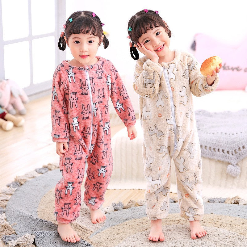 Macacões e jardineiras quentinhos para bebês meninas, macacões infantis para meninos, roupas de flanela para crianças, macacões e jardineiras de uma peça, 1-4 anos.