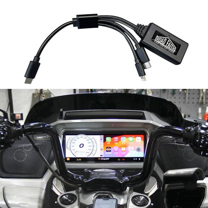 Adaptador sem fio Road Faith para Carplay de motocicleta Harley 2023-up 121CVO 2019-2022 117CVO Touring Street/Road Glide para iPhone