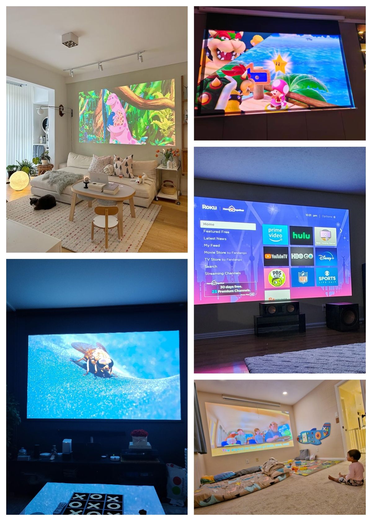 Novo projetor 4K UHD 3500 ANSI Google TV home theater projetor TOF 1080P Android WiFi 2.4+5G foco automático vídeo Projetor quente
