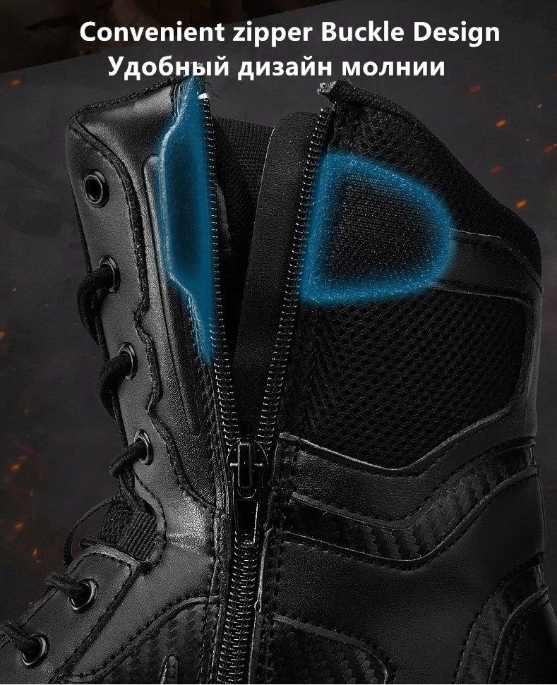 Botas de Segurança Masculinas Impermeáveis para Exteriores com Bico de Aço, Botas de Trabalho Masculinas Antiesmagamento com Bico de Aço, Tamanho 47