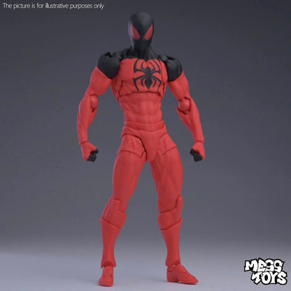 In stock NEW Mess Toys Venom Lethal Neighbor Spider Man Symbiotic Black Suit Messtoys Spiderman Anime Action Figure Model toys