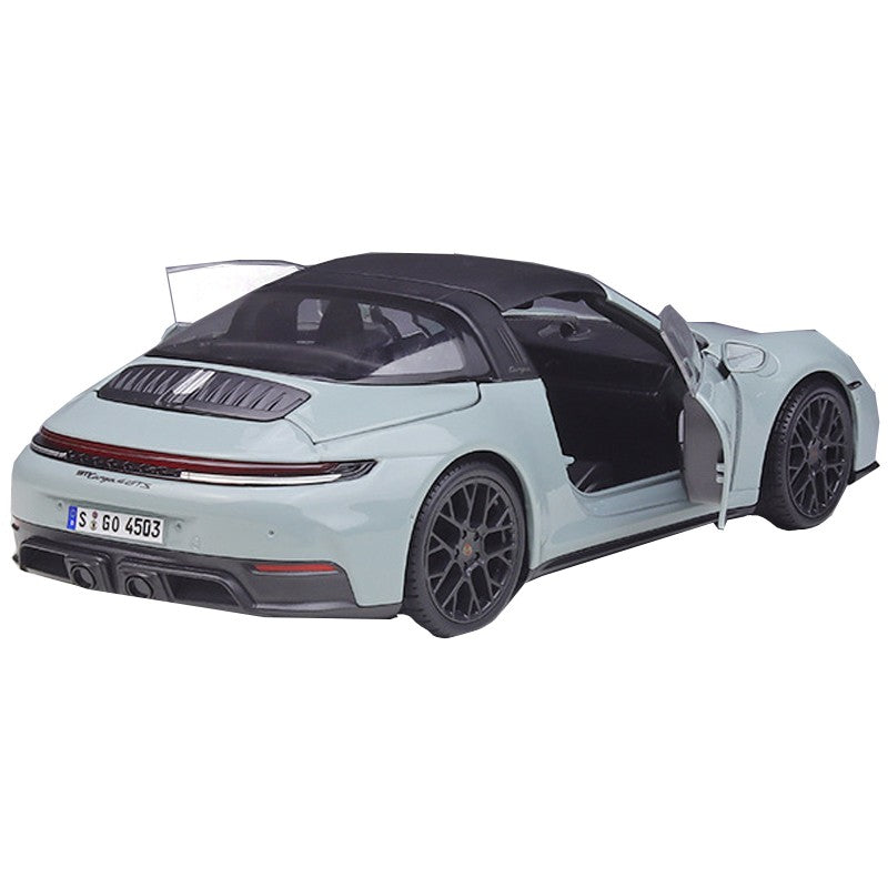 Em estoque Maisto 1:18 Porsche 911 Targa 4 GTS (992.2) com janelas em liga, miniatura Diecast, modelo totalmente aberto, brinquedos personalizados e presentes
