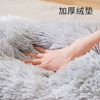 Casinha de Cachorro Grande Interna Macia Confortável, Cama para Filhotes Removível, Toca para Cães Pequenos, Tapete Quente de Inverno para Dormir, Portátil