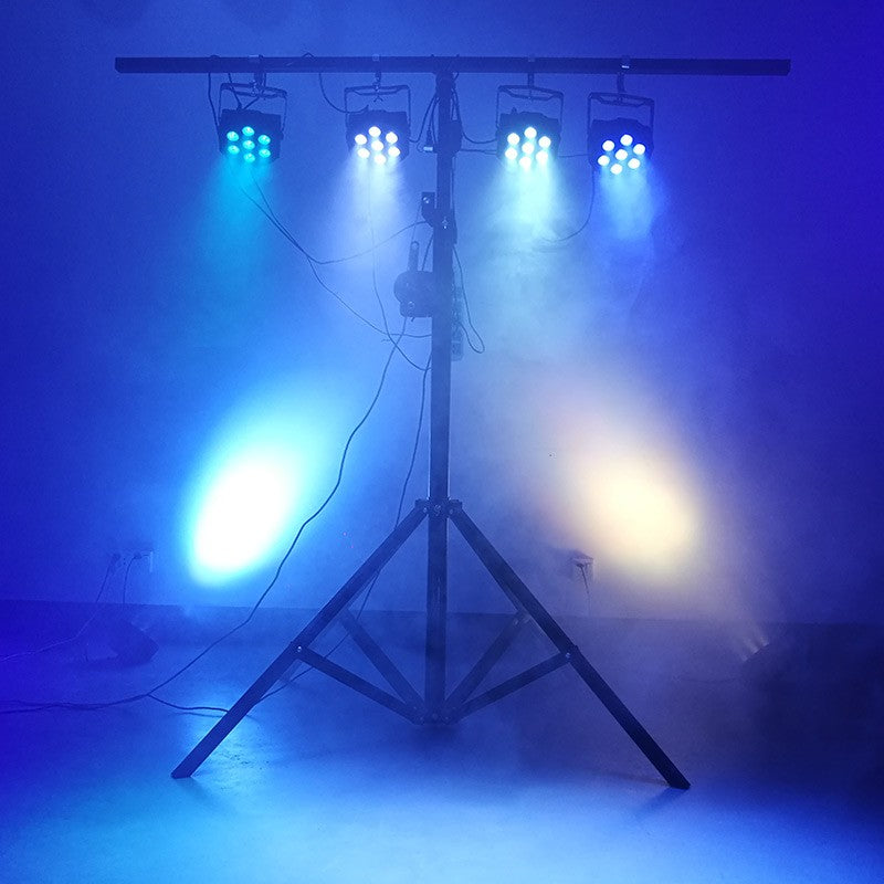 SHEHDS 1pcs LED 7x12W  Par Light 7x18W RGBWA+UV Moving Head Light Wash DMX 512  DJ Dicso Nightclub Party Christmas Audience