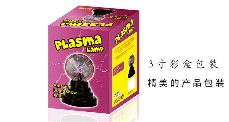 3/4/5/6/8 inch Novelty Magic Plasma Touch Sensitive Lamp Child Holiday Gift Indoor Desktop Decoration Glass Ball Night Lights