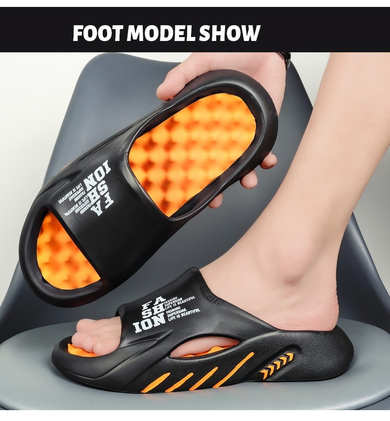 New Summer Man Massage Slippers 2023 Indoor Outdoor Sandals Beach Casual Shoes Soft Bottom Slippers Male Flip Flops Mens Sandals