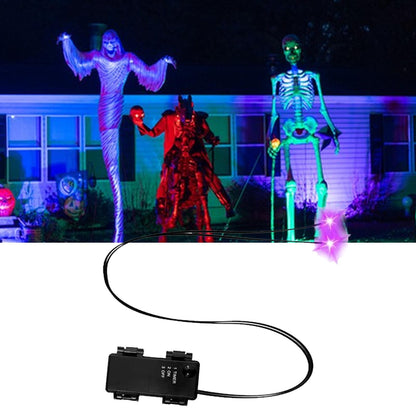 Glowing LED Eyes for Halloween Decors - Auto Timer Light Up Props for Skulls, Pumpkins, Tombstones Indoor Outdoor Spooky Decor