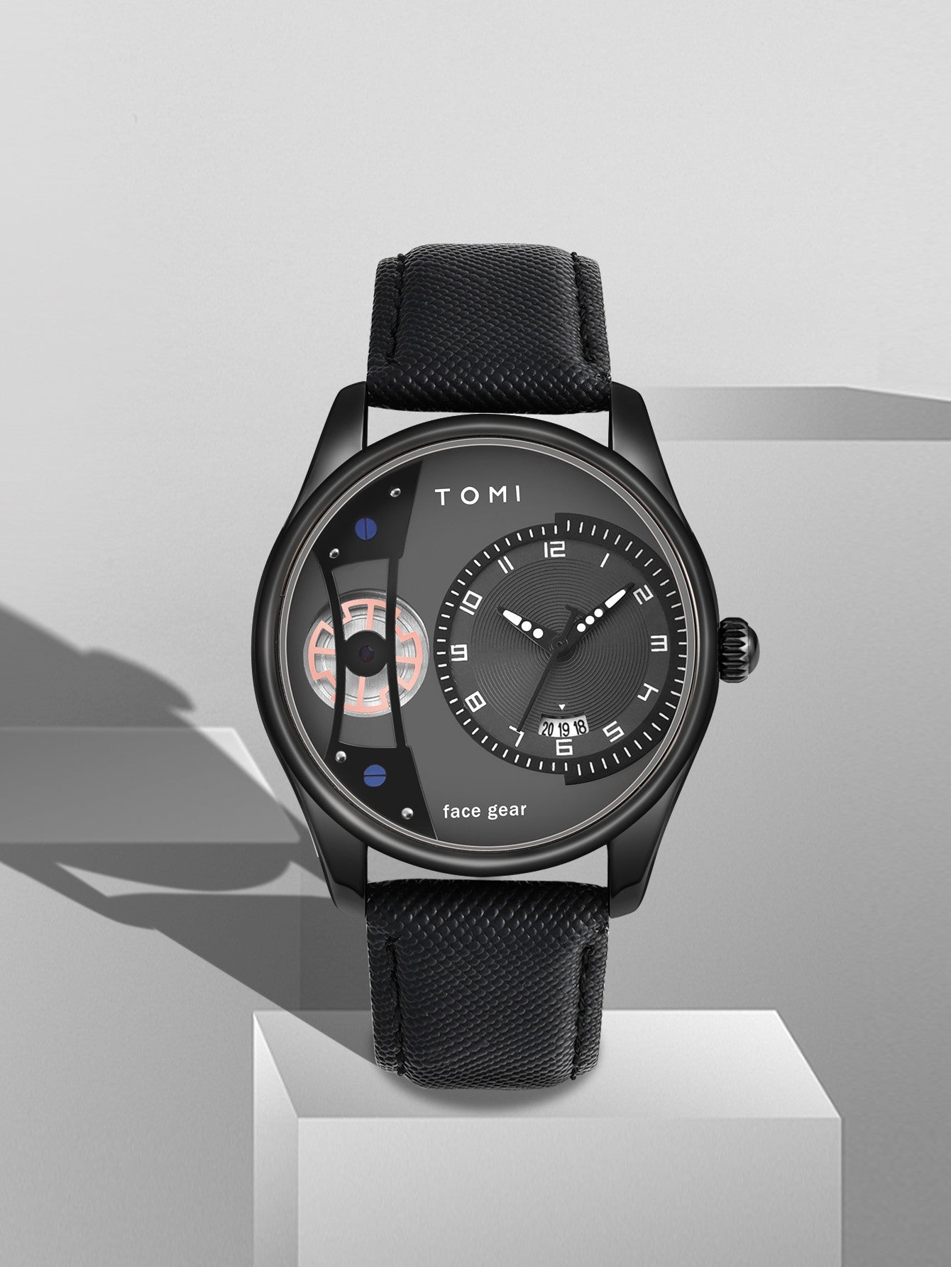 TOMI Set Gift Box for Men's Minimalist Business Quartz Watch Luxury Versatile Double Strap Detachable Watch Festival Gift