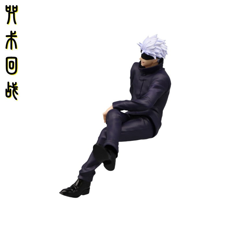 13cm Anime Japonês Jujutsu Kaisen Figura Gojo Satoru Boneco de Ação Brinquedos de PVC Modelo Estátua Colecionável Noodle Stopper Presente Infantil