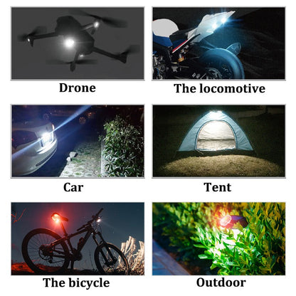1/2/4pcs Wireless LED Drone Strobe Light for Motorcycle Car Bike Remote Control Anti-collision Warning Light Signal Light