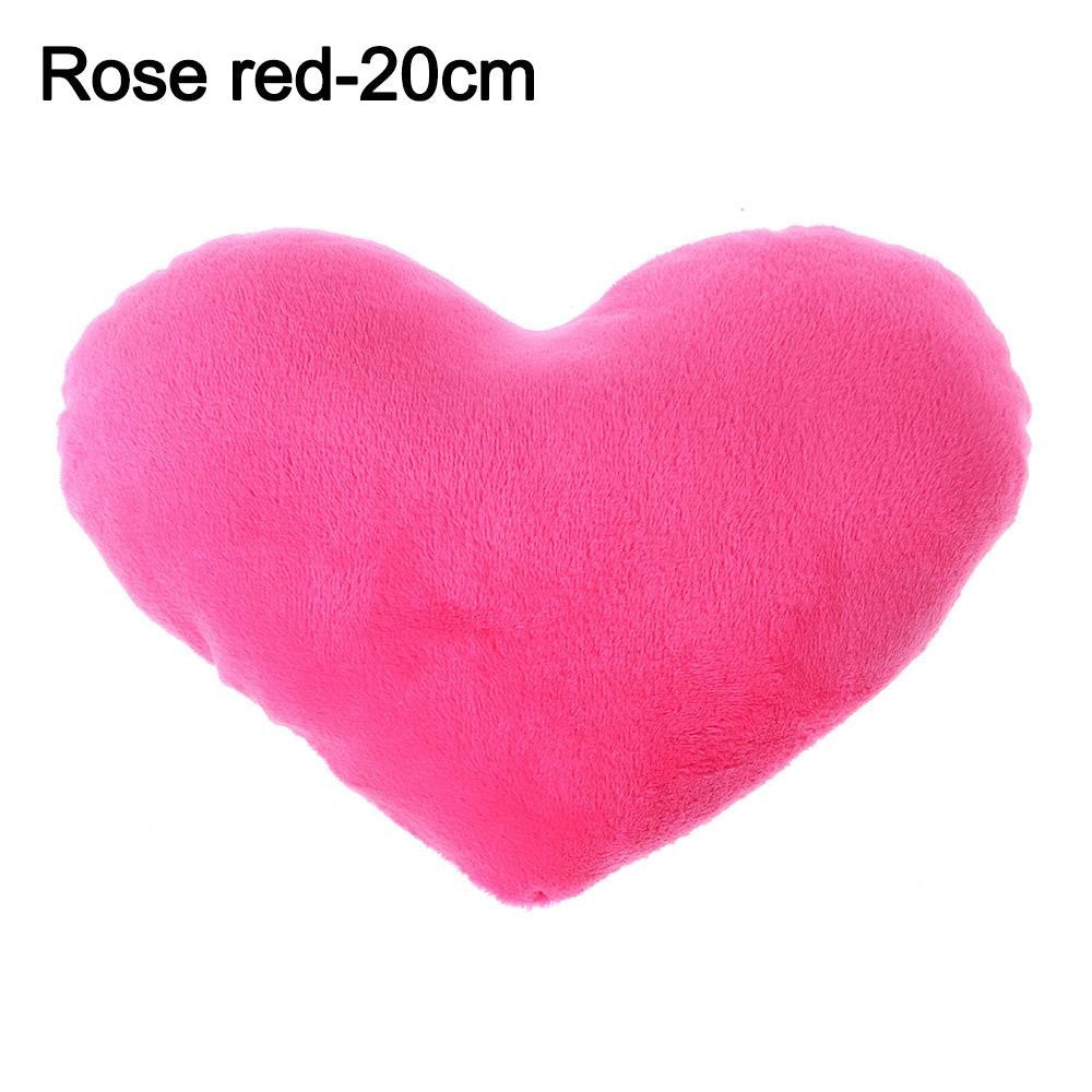 15//20cm Pink Soft Pillow Red Heart Shape Pillow Plush Pillow Valentines Day Throw Pillow Cotton Cushion Home Decor Lover Gift
