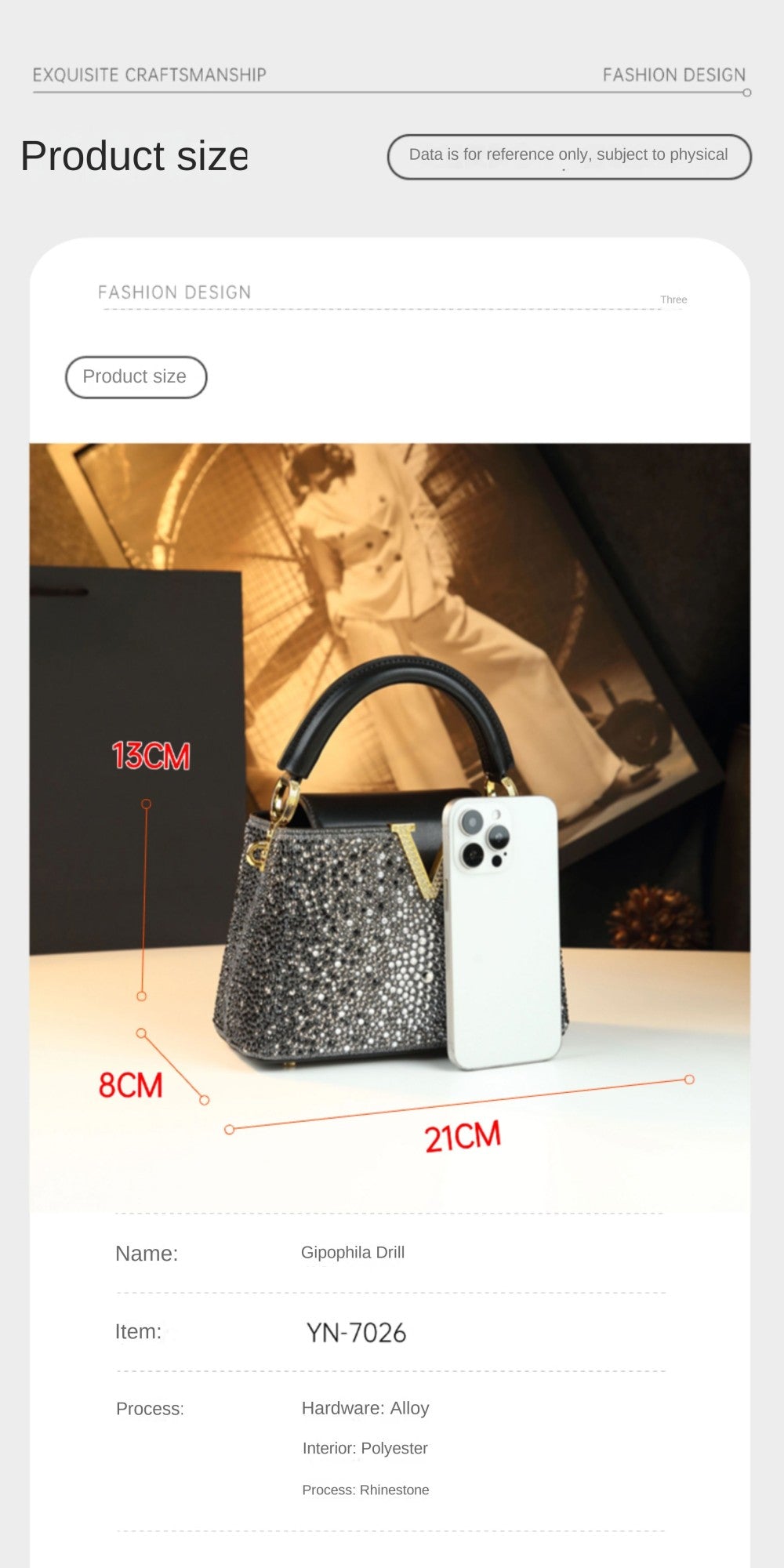 Luxury Fashion Diamonds Women's Handbags 2025 New V Letter Small Shoulder Crossbody Bag Genuine Leather Messenger Shell Bags