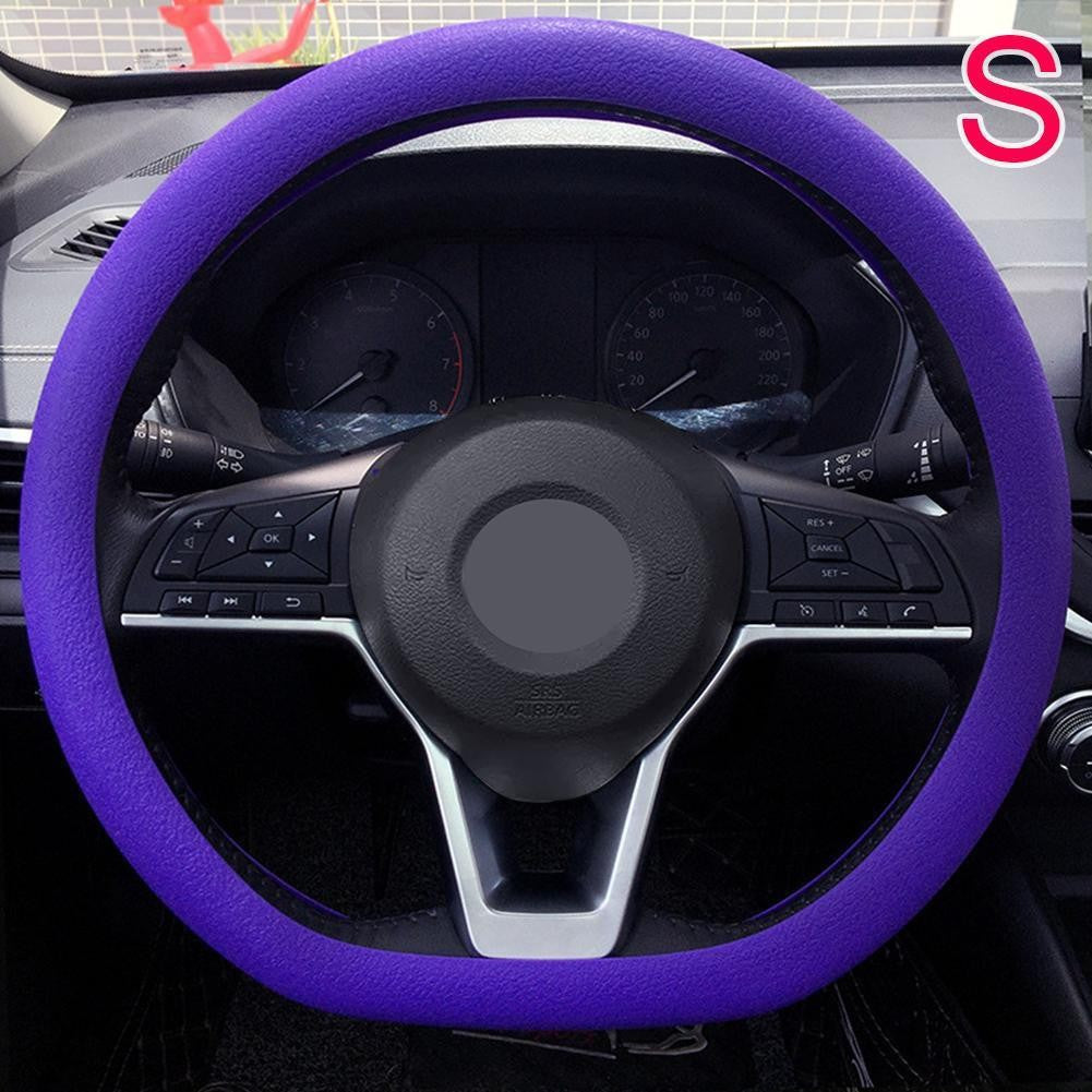 Anti-skid Silicone Auto Steering Wheel Cover With Elastic Stretch To Enhance Internal Design And Comfortable Grip Access