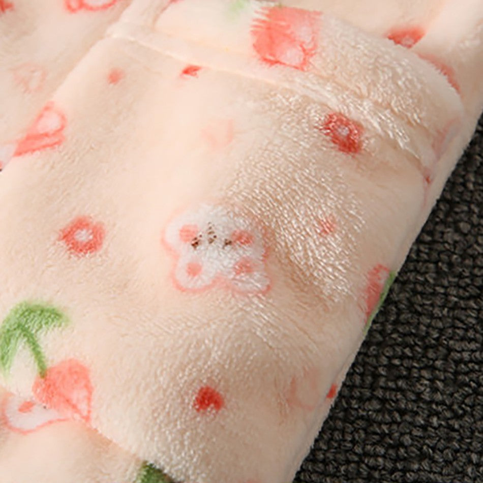 High Quality Coral Fleece Flannel Cute Cartoon Pattern Pajama Sets Boys and Girls Long Sleeve Warm Comfortable Winter Sleepwear