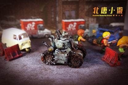 1:64 Metal Slug Genuine Tide Play Figura Snk Feita à Mão Metralhadora Pesada Lança-chamas Boneca Tanque Soldado Inimigo