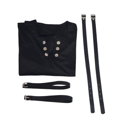 Michael Jackson BAD Punk Jacket Black Stretch Outwear Motorcycle Role Player impersonator Costumes Classic BAD T-shirt Belt
