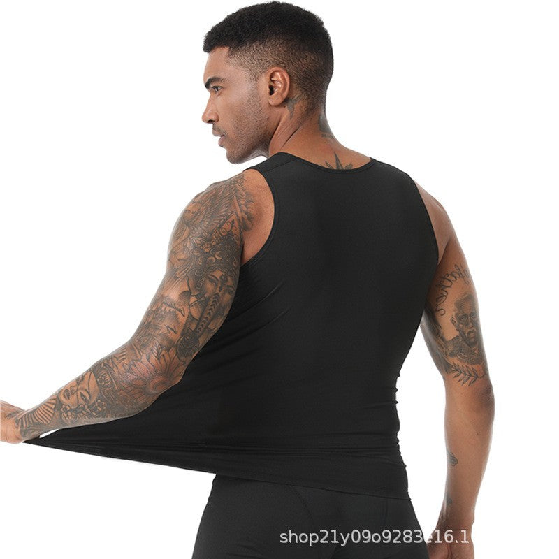 Men Casual Gym Tank Top Bodybuilding Sleeveless Shirt Fitness Basketball Tank Tops Quick Dry Running Vest Singlets Men Clothing