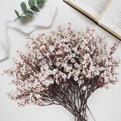 3/5 Pcs Artificial Baby's Breath Fake Flowers for Home Wedding Party Table Arrangements Farmhouse Decoration Faux Gypsophila