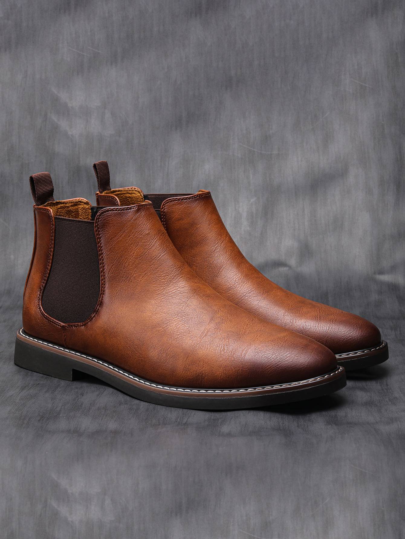40~46 Botas Masculinas Chelsea Boots Marca Retrô Confortável Moda Masculina