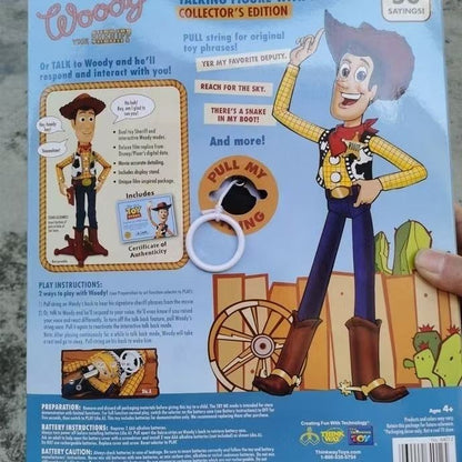 Disney Bonecos Woody de Anime Toy Story 3 Pixar de Alta Qualidade para Meninos de Presente com Caixa Original, Coleção de Bonecos de Personagens de Brinquedo