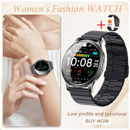 2026 New NFC Smart Watch Women 7.3mm Ultra-Thin 1.32" AMOLED HD Screen Sport Fitness Bluetooth call Luxury Smartwatch Women Gift