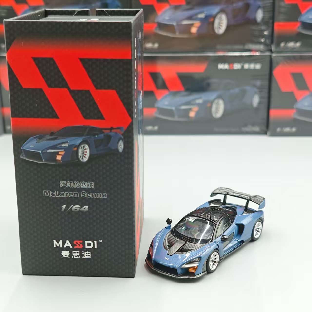 Novidade em Estoque Masdi 1:64 Mclaren Senna 1110 Edição Especial Modelo de Carro Estático em Liga Leve Personalizado Brinquedo de Menino Presente Colecionável