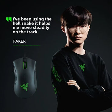 Razer DeathAdder Essential Wired Gaming Mouse / Wired Mice 6400DPI 5 Independently Buttons For Laptop PC Gamer