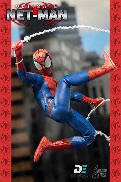 6in Studio 1/12 Ultimate Netman Red Ultimate Black Symbiote Action Figure Anime Toy em Estoque Original