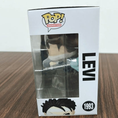 Genuine Funko Pop Attack On Titan Levi 1993 Action Anime Figure Levi Q Version Statue Doll Decor Limited Edition CollectToy Gift