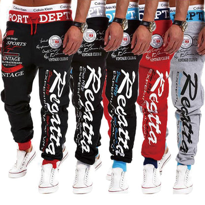Men Streetwear Sweatpants Y2K Graffti Hip Hop Drawstring Waist Relaxed Fit Jogger Pants with Pockets Loose Drop Crotch Trousers