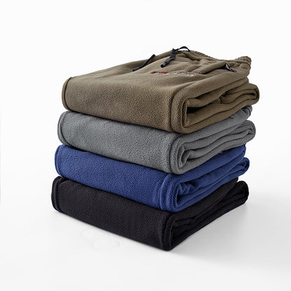 Brand Winter Wool Sweatpants Men's Thickened Double-Sided Fleece Casual Trousers Jogger Men's Outdoor Down Cotton Warm Pants