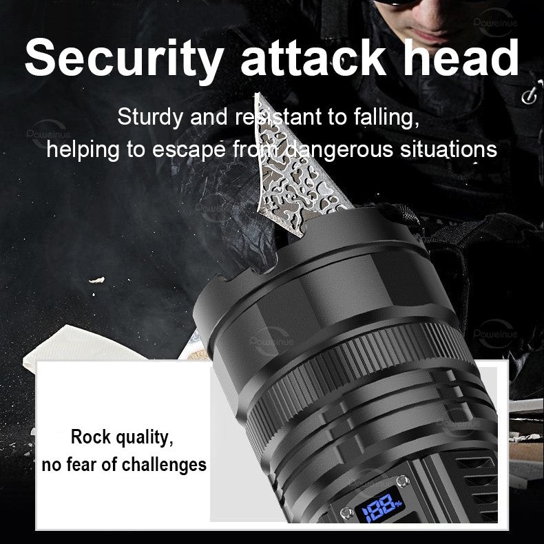 1000000LM Most Powerful LED Flashlight Rechargeable Type-c Flashlight Long Range 6000M Tactical Torch Light For Fishing Hunting