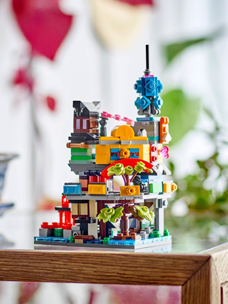 Lego 40705 Micro Ninjago Jardim Cidade Blocos de Construção para Meninos e Meninas Construindo Brinquedos Infantis