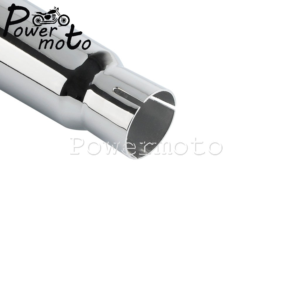 Black/Chrome Exhaust Mufflers Pipes Steel Pipe Motorcycle Accessories For Harley Touring 17+ Road King Road Street Electra Glide