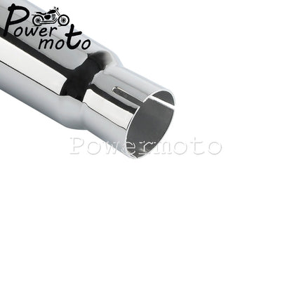 Black/Chrome Exhaust Mufflers Pipes Steel Pipe Motorcycle Accessories For Harley Touring 17+ Road King Road Street Electra Glide