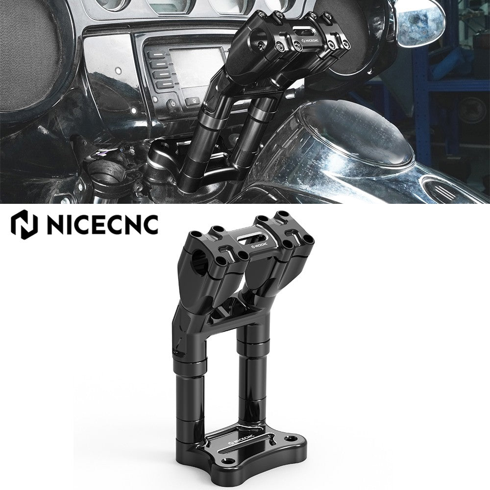 For Harley Street Glide FLHX 2006-2024 Street Glide Special FLHXS Ultra Limited 2014-2024 Kickback Riser 9" For 1" Handlebar