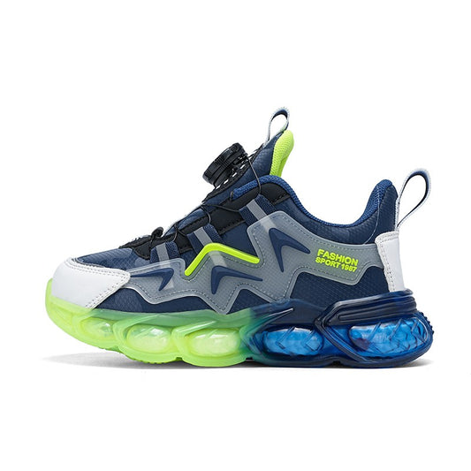 New Children's Leather Casual Shoes For Boy Girls Outdoor Running Sneakers Breathable Mesh Kids School Walking Sport Non Slip