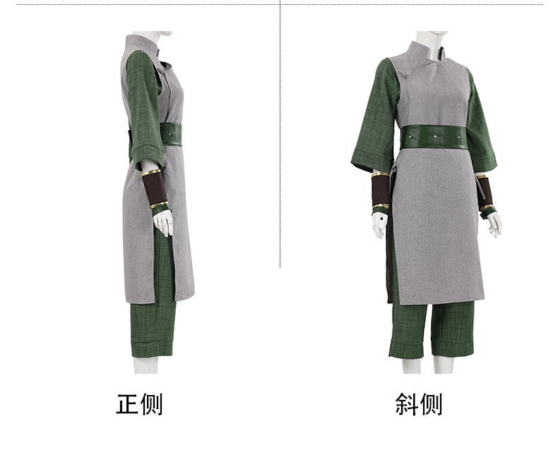 Toph Beifong Cosplay Costume Avatar of Last Airbender Live-action Gray Uniform Vest Tops Pants Outfits Halloween Carnival Suits