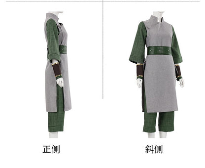 Toph Beifong Cosplay Costume Avatar of Last Airbender Live-action Gray Uniform Vest Tops Pants Outfits Halloween Carnival Suits