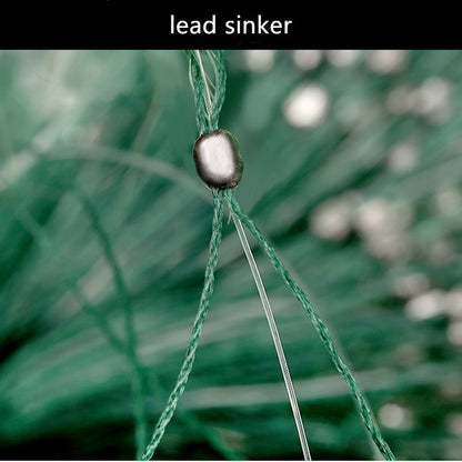 Rede de Pesca de Nylon Monofilamento 3 Camadas Malha de Emalhar para Isca de Peixe, Profundidade 1,5m a 6m, Comprimento 20m a 90m, Malha 25mm-60mm