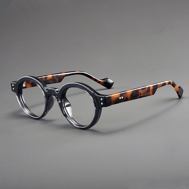Retro Round Eyeglasses Suitable for Presbyopia Color-matching Trendy Small Frame HD Reading Glasses
