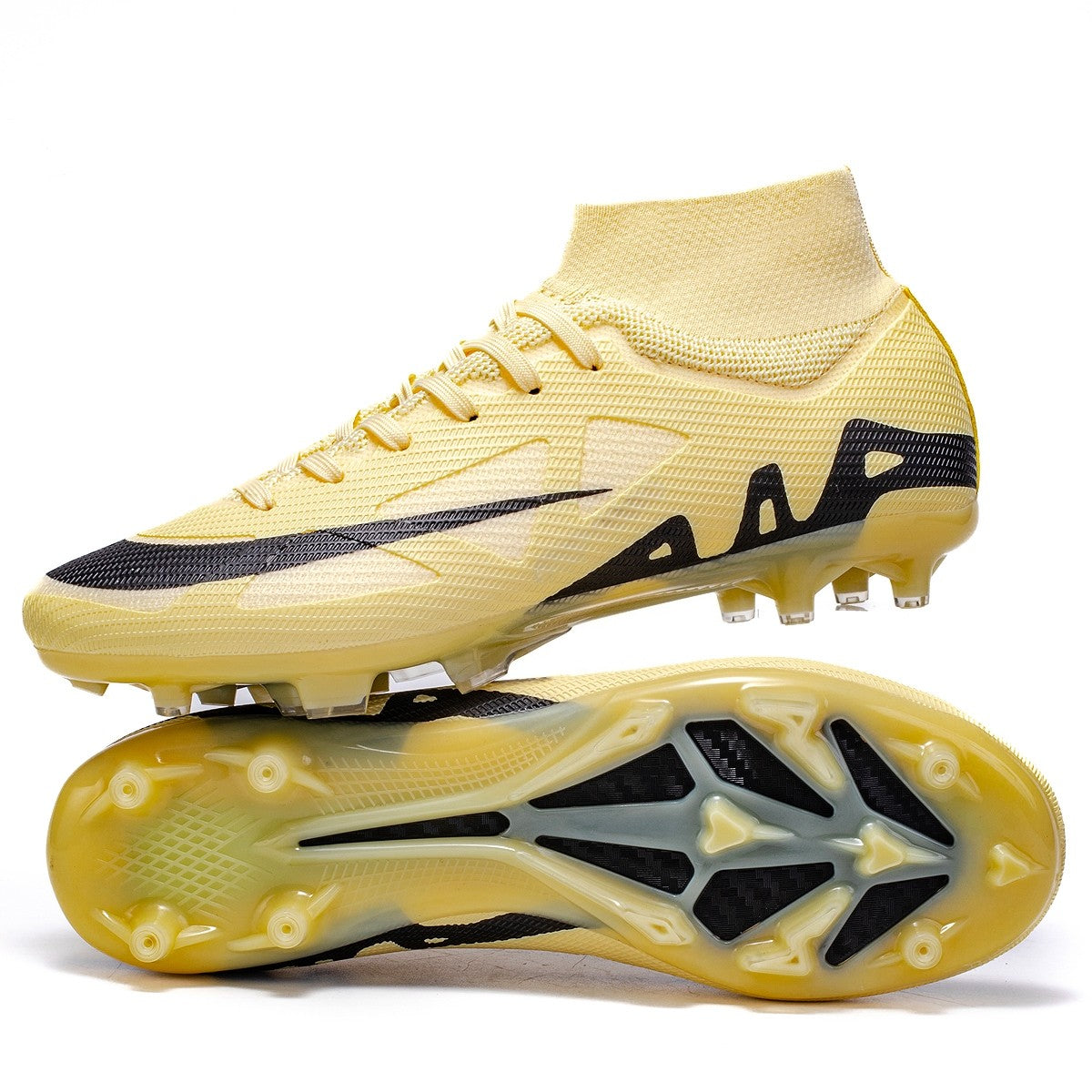 New Men High-top Football Boots Grass Cleats Non-Slip Soccer Shoes Futsal Sneakers High-quality Match Indoor Hot-selling Outdoor