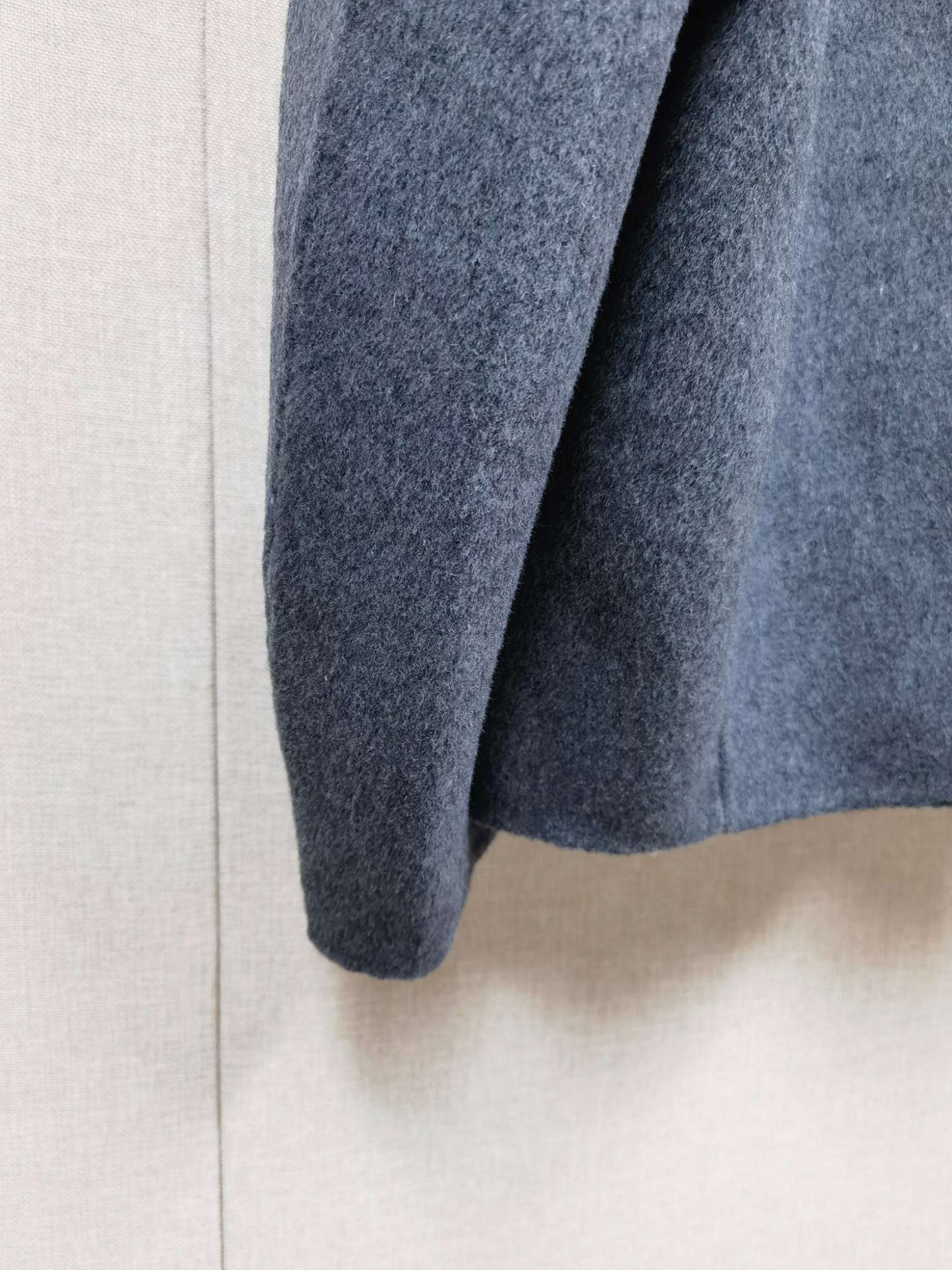 2025 Autumn Winter Fashion Women 3 Colors Single Breasted Stand Collar Coat Lady Double Sided Woolen Jacket