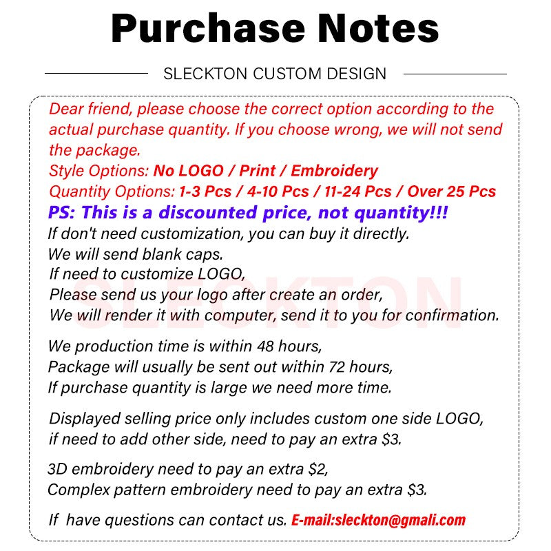 SLECKTON Custom Logo Embroidery Quick-Dry Baseball Cap for Summer Protection Breathable Waterproof Design DIY Picture Print