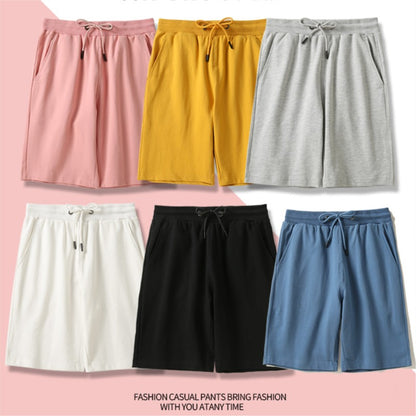 100% Cotton Shorts Custom Fashion Solid Color Short Pant Printing Company Team Logo Versatile Pants Embroidery Pattern Text
