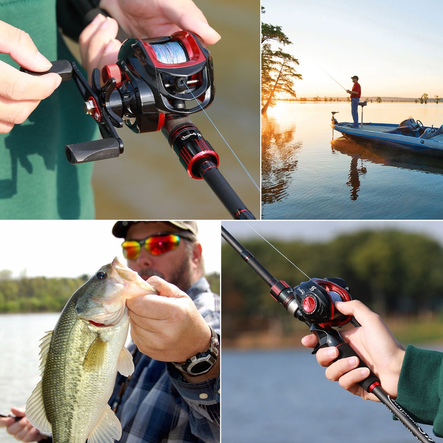 Sougayilang Vara de Pesca 1,8~2,1m Fibra de Carbono Spinning Casting Lure Rod Max Drag 10kg para Pesca de Baixo Achigã Truta Caña De Pescar